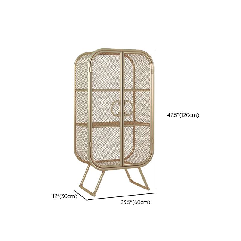 Contemporary Metal Bookshelf Standard Shelf Bookcase for Study Room