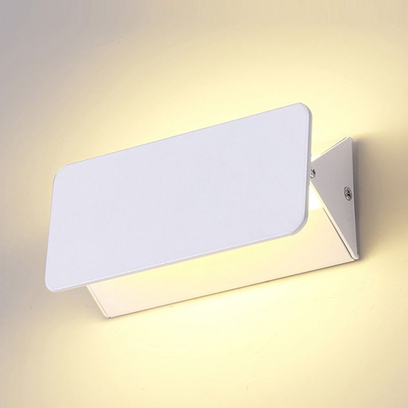 LED Wall Mount Light Metal Wall Sconce Light with Acrylic Shade for Bedroom