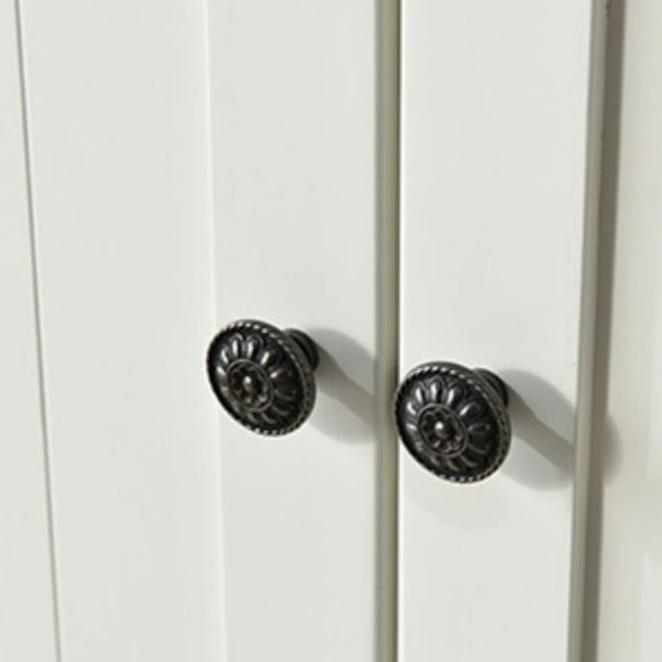 Solid Wood Kid's Wardrobe Contemporary Kids Closet with Lower Storage Drawers