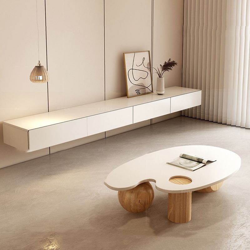 Scandinavian Style Coffee Cocktail Table 3 Legs Wooden Coffee Table