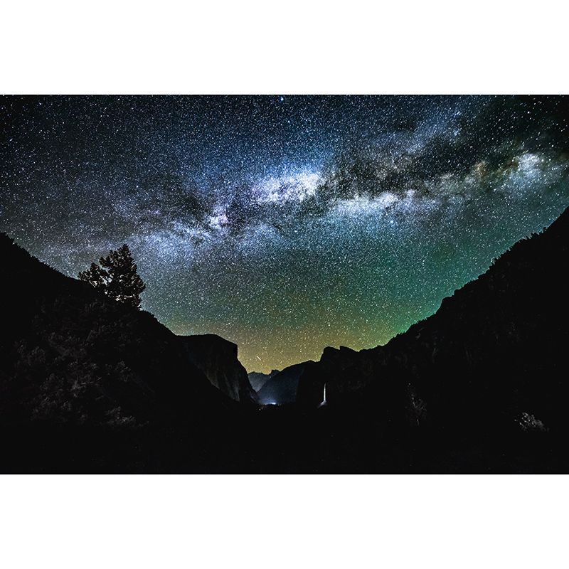 Beautiful Galaxy Mildew Resistant Mural Wallpaper Sleeping Room Wall Mural