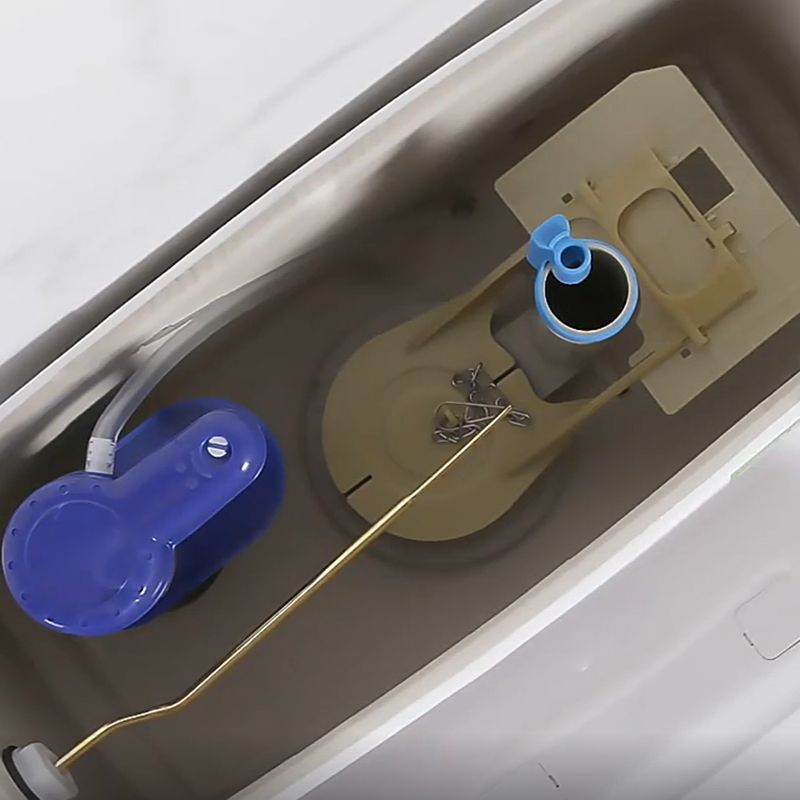 Traditional One Piece Flush Toilet Floor Mounted White Toilet Bowl for Bathroom