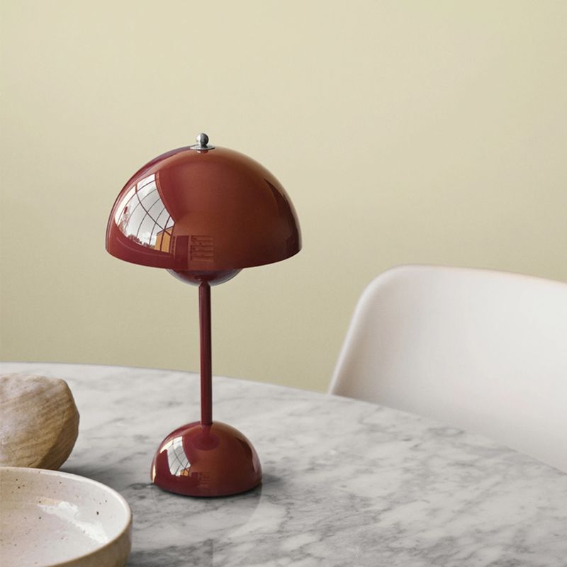 Table de table en forme de dôme lampe de table de nuit en métal de style nordique pour chambre à coucher