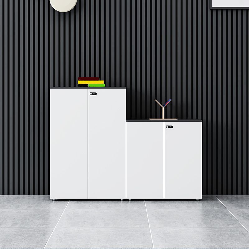 Contemporary Filing Cabinet Wood File Cabinet with Lock and Storage