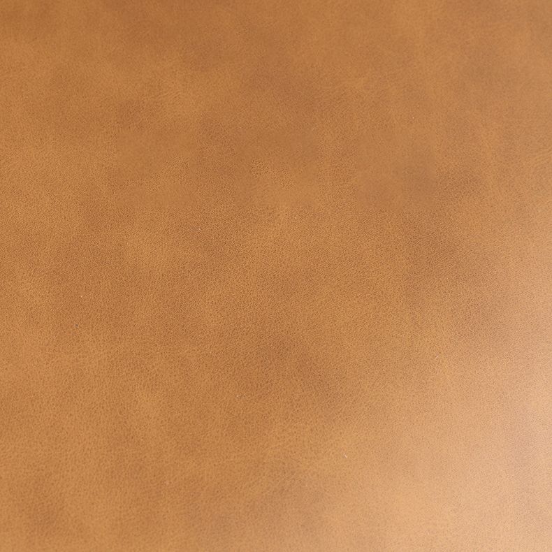 Contemporary Armless Chair Matte Finish Leather Curved Parsons Side Chair for Home