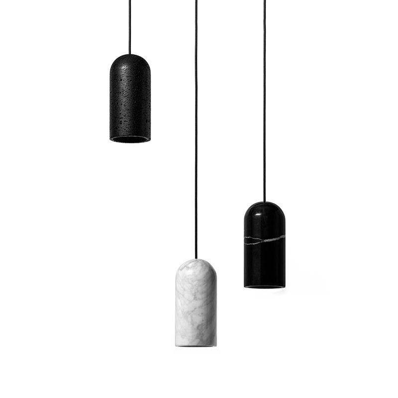 Cylindre léger en pierre de style moderne