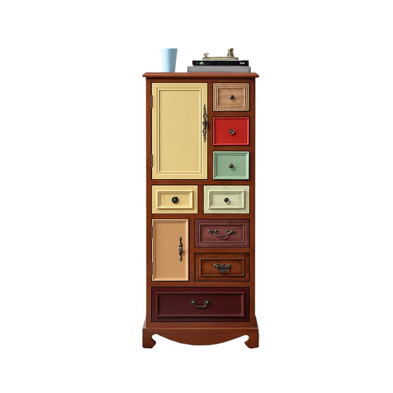 Industrial Accent Cabinet Handcrafted Cabinet in Antique Finish