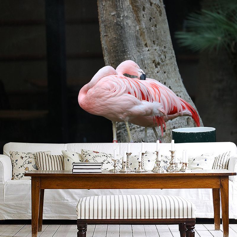Tropical Flamingo Wall Decals for Bedroom Living Room Wall Decor, Waterproofing