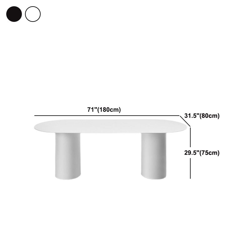 Oval Dining Table Simplicity Style Dinner Table for Home Kitchen Dinner
