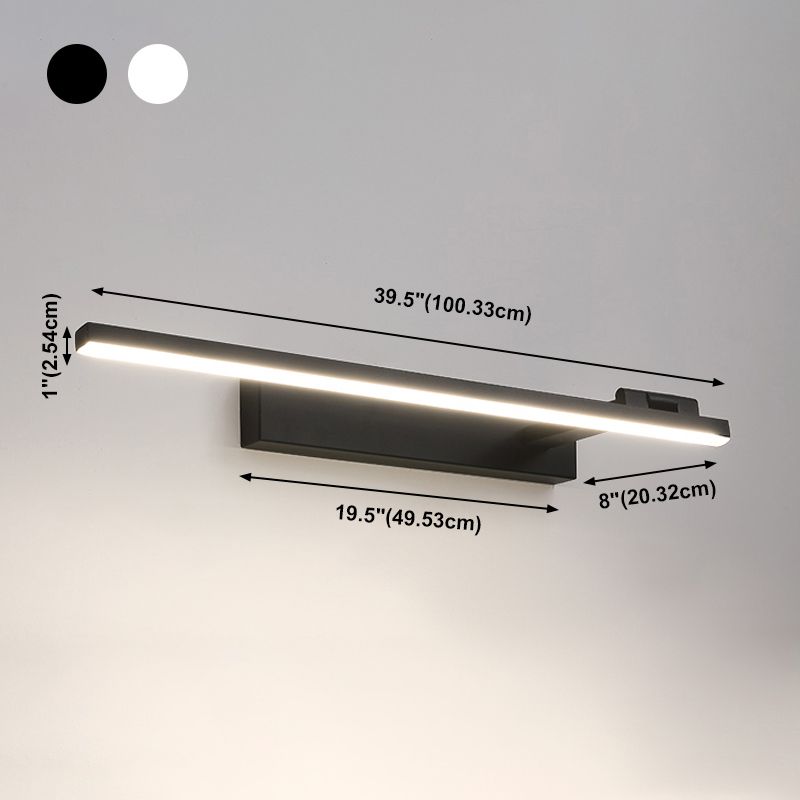 Linear Metal Wall Lighting Modern Style 1 Light Wall Mount Light Fixture