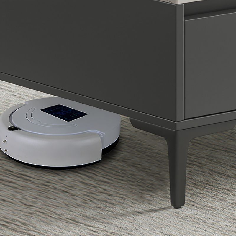 Glam 4 Legs Coffee Table Artificial Panel Rectangular Home Cocktail Table