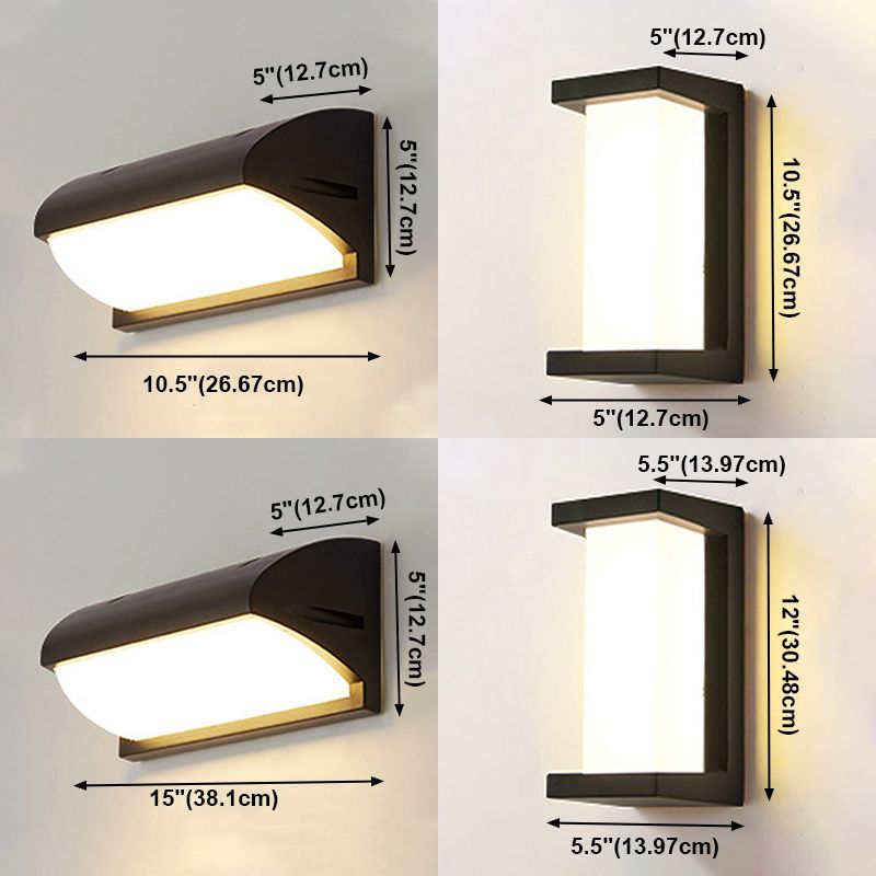 Moderner Stil Geometrischer LED -Wandlampen -Acryl 1 Lichtwandbeleuchtung