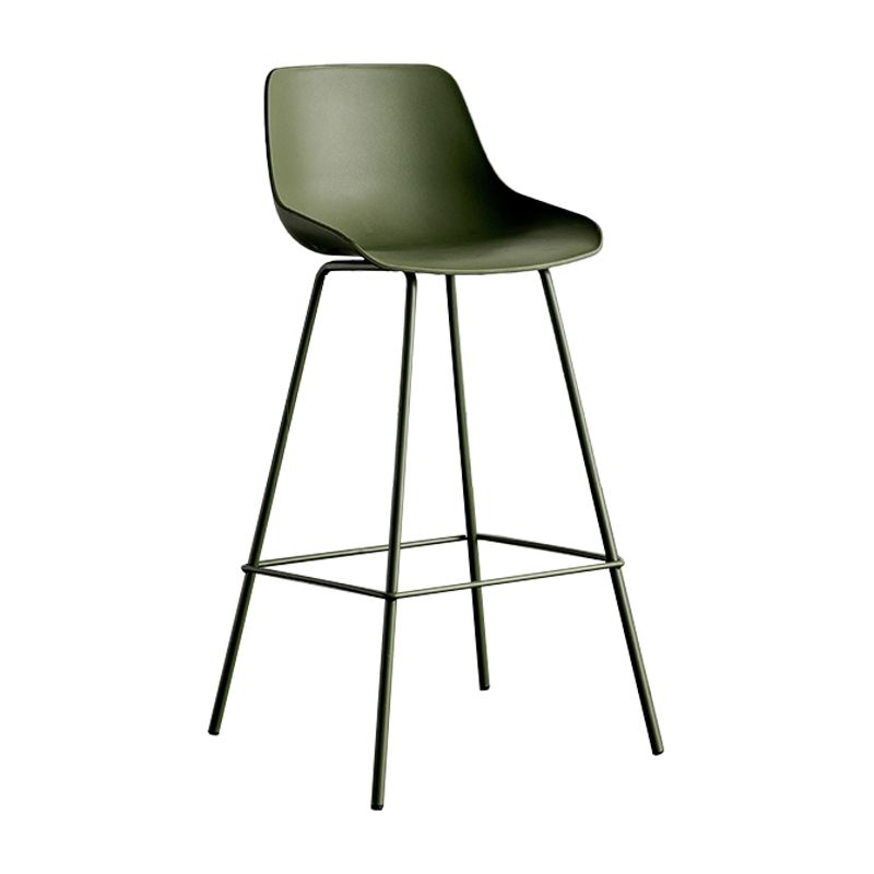 Modern Style Bar-stool Plastic Counter Bar Stool with Metal Legs