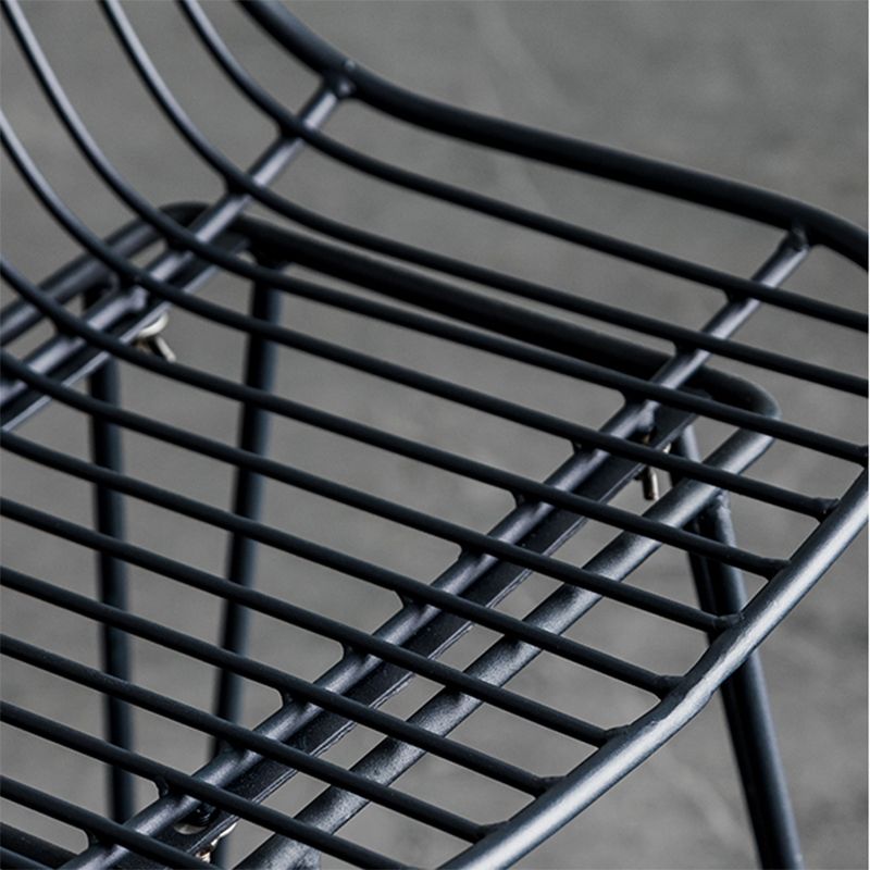 Industrieel ijzer Simple Barstool 26 "H indoor hoge kruk met rechthoekstoel