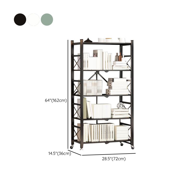 Modern Metal Etagere Shelf Bookcase Open Book Shelf for Study Room