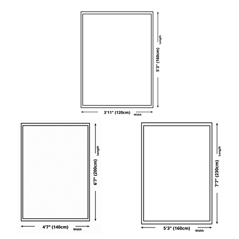 Simplicity Flowing Swirls Print Carpet Polyester Rug Non-Slip Backing Indoor Carpet for Living Room