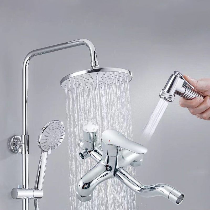 Modern Arm Swivel Shower Metal Shower Head Shower Faucet On Wall