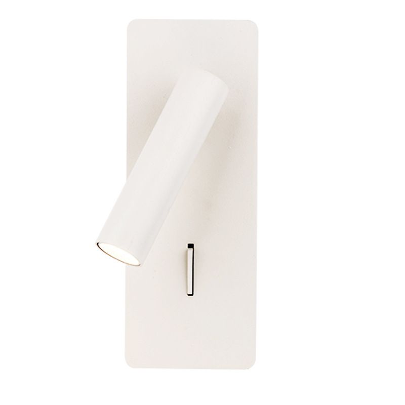 Moderne kreative LED -Wandleuchten Eisen rechteckige Lesewandlampe mit Aluminiumschatten