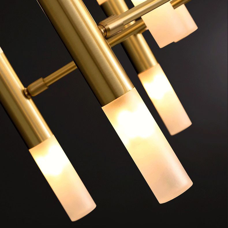 Accesorio de iluminación de araña de metal starburst estilo dorado moderno lámpara colgante