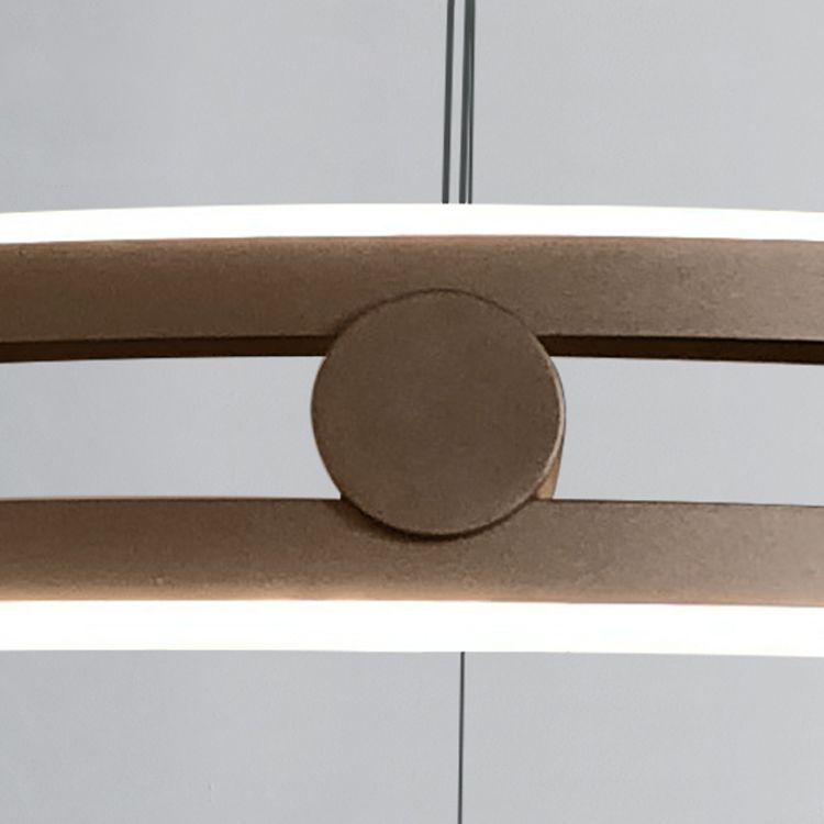 Modern Minimalism LED Pendant Light Silicone Linear Chandelier for Living Room