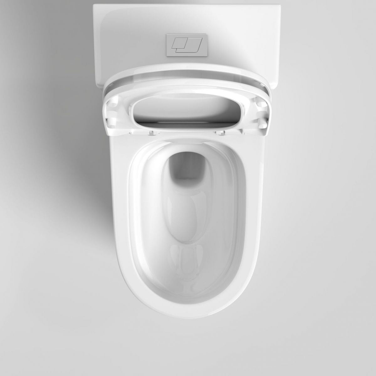 Modern Skirted Flush Toilet Ceramic Elong Floor Mount One-Piece Toilet