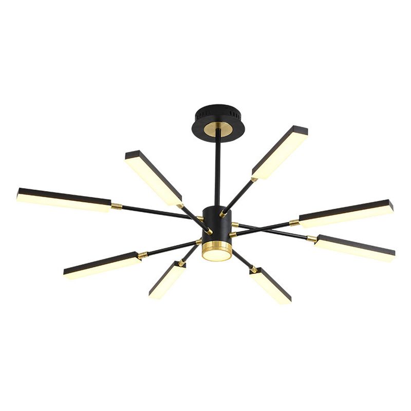 Metal Starburst Hanging Light Fixture Minimalist Style LED Suspended Lighting Fixture