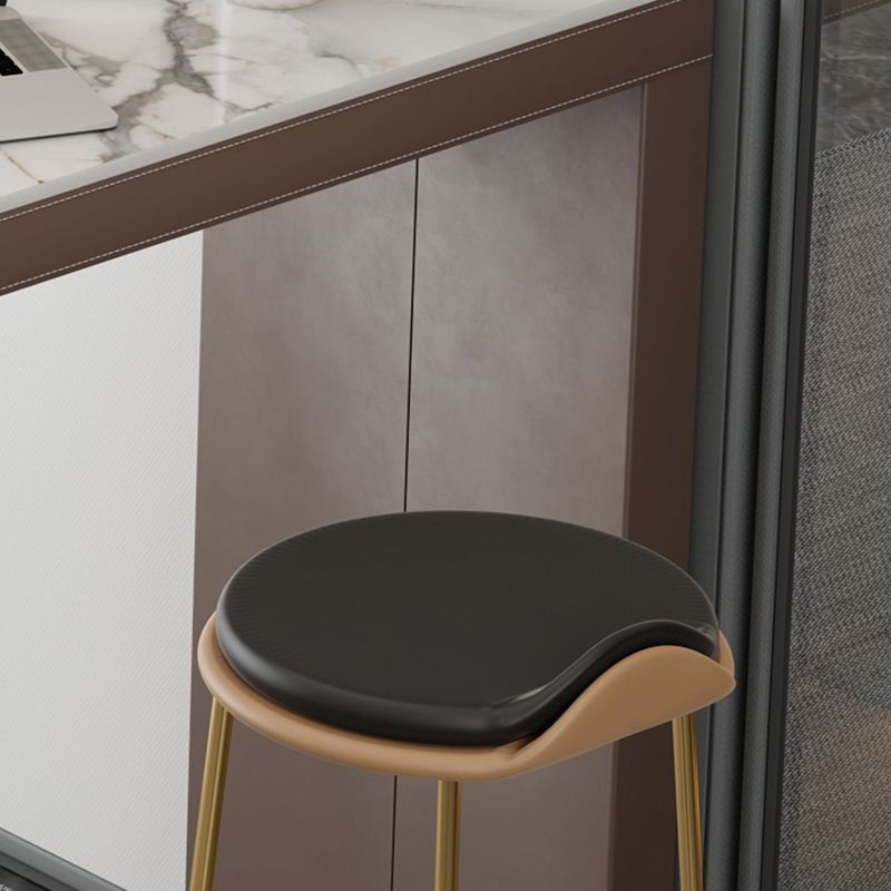 Contemporary Pub Table Set 1/2/3 Pcs Metal Frame Bar Table and Stools