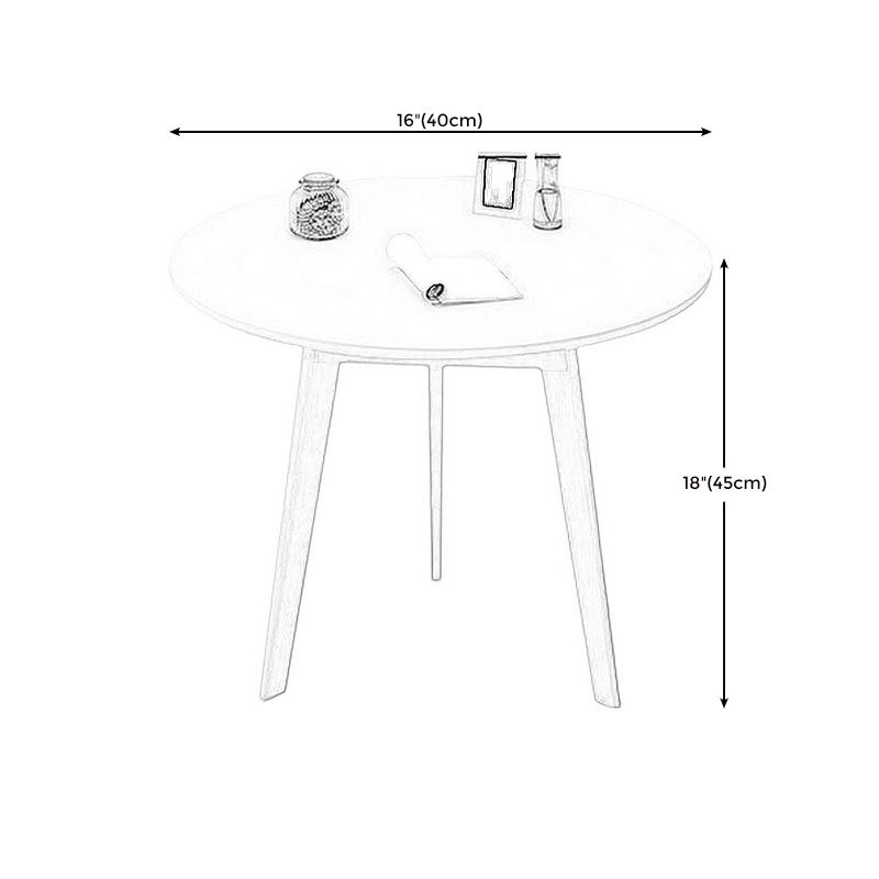 Modern Style Wooden Base Top Round Coffee Table for Apartment