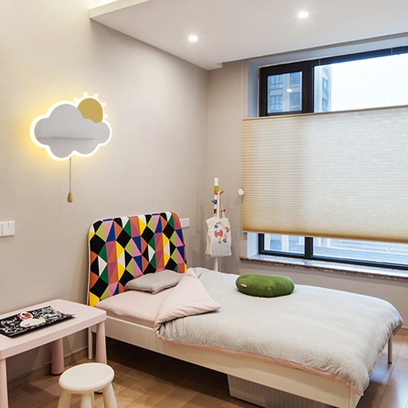 Nordic Style Wall Mount Light Cloud Shape Wall Lamp for Children's Room