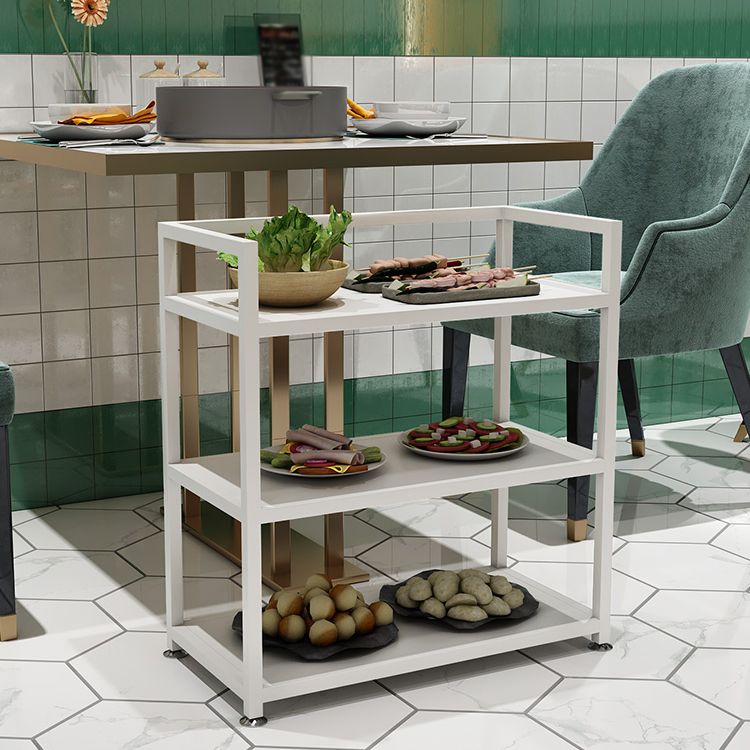 25.59"H Portable Modern Prep Table Metal Prep Table for Home Use