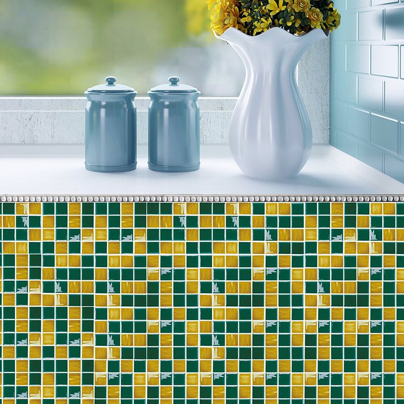 Bunte böhmische Peel-Tapetenpaneele, 3,3 m² große Mosaikfliesen, Wanddekoration für Badezimmer