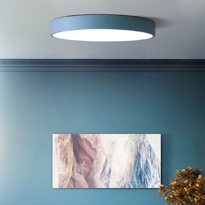 Lámparas de techo de montaje empotrado de estilo minimalista moderno, lámpara de techo empotrada de acrílico de 1 luz para sala de estar