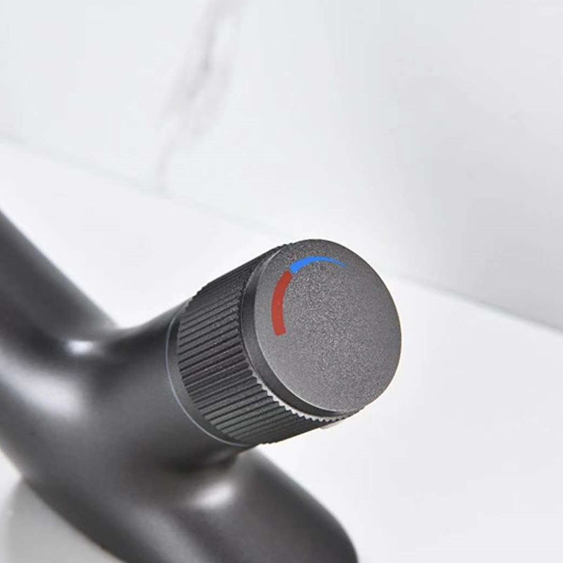 Contemporary Bathroom Faucet Deck Mounted Copper One Handle Fixed Roman Tub Faucet Set