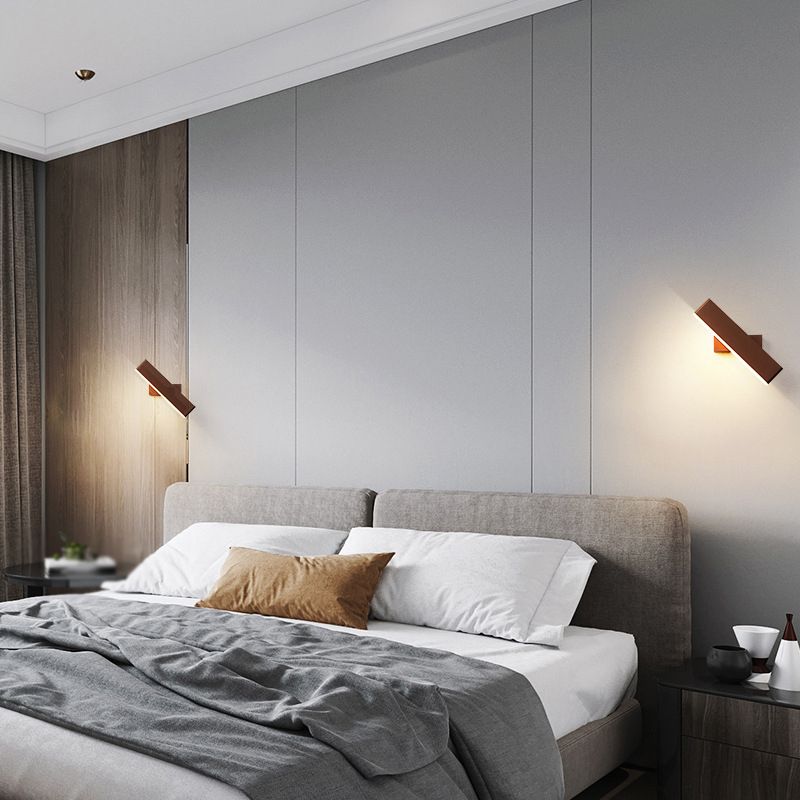 Modern Wall Mount Light 1-Light LED Rotatable Wall Light with Acrylic Shade for Bedside