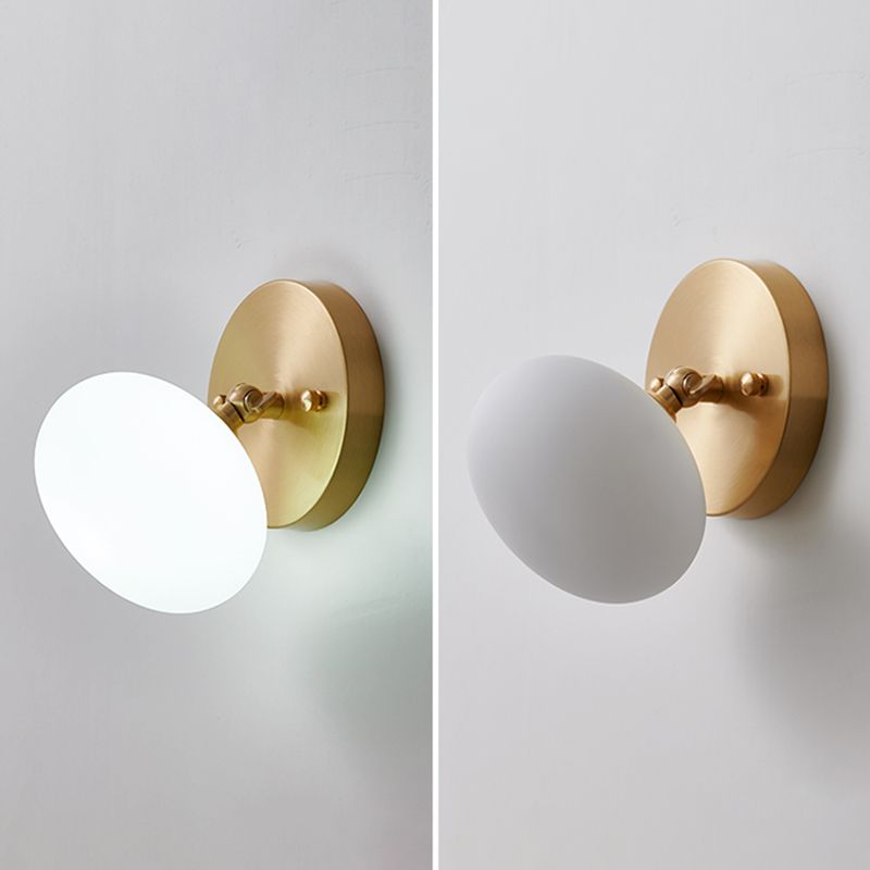 1-Light Sconce Light Fixture Modern Style Metal Wall Lighting for Bedroom