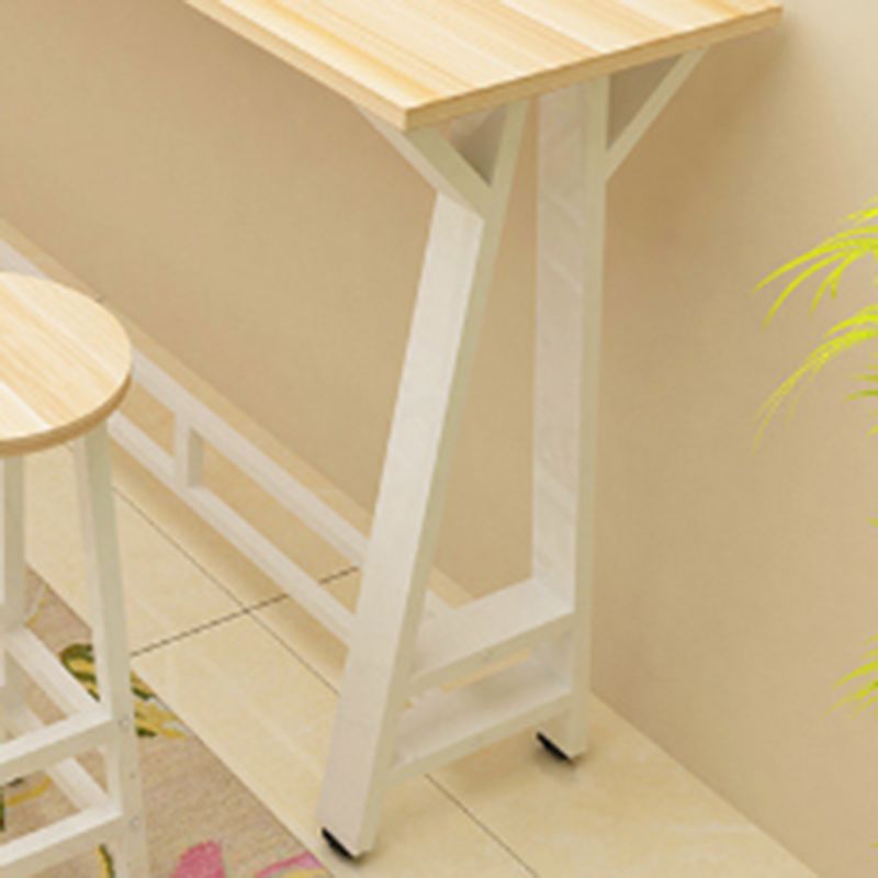 Modern Style Wood Bar Stool Table Rectangle Bar Table for Home