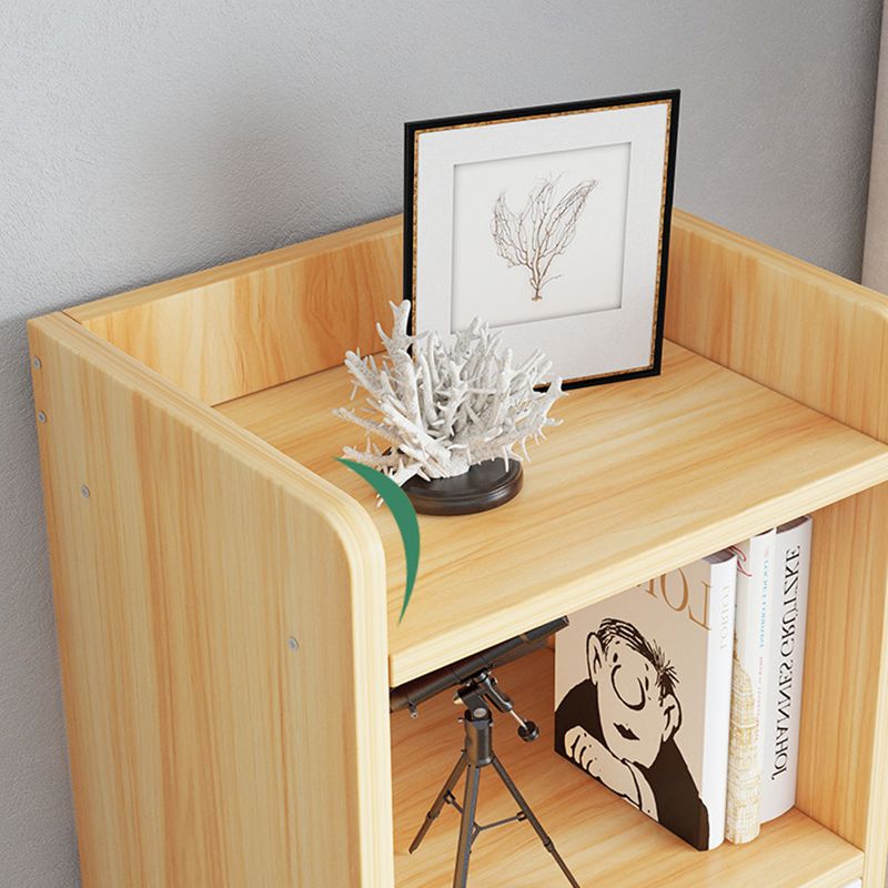 Modern Bookcase Open Back Engineered Wood Bookshelf for Study Room