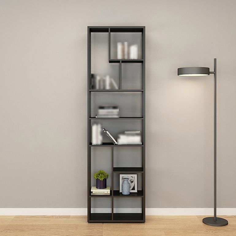 81 "H Bookcase Open Back in stile Glam per lo studio Home Office