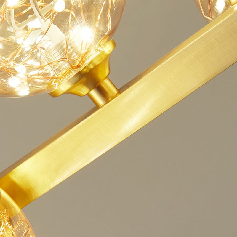 Nordic Simple Modern Light Luxury Style LED Island Chandelier Light for Dining Room Living Room