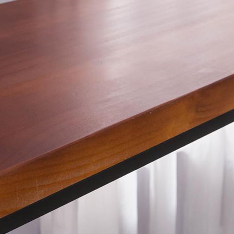 Industrial Trestle Pub Dining Set 1/2/5 Pieces Solid Wood Rectangle Bar Pub Table Set