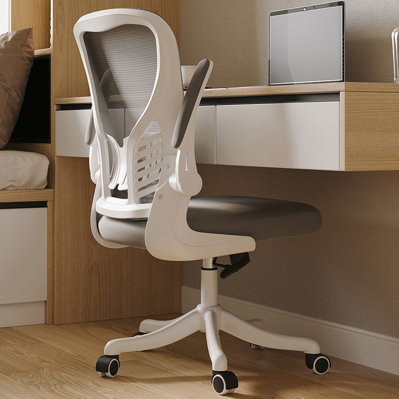 High Back Office Chair with Sponge Cushion Adjustable Arm Nylon Office Chair