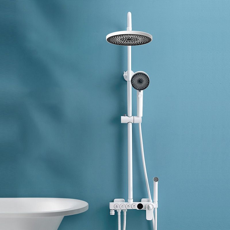 Adjustable Spray Pattern Shower Combo Metal Arm Shower Faucet Arm Shower Head