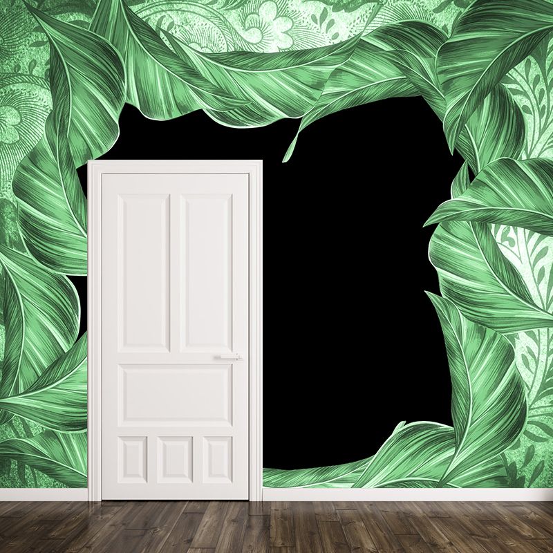 Eco-friendly Mural Wallpaper Tropical Plants Living Room Wall Mural