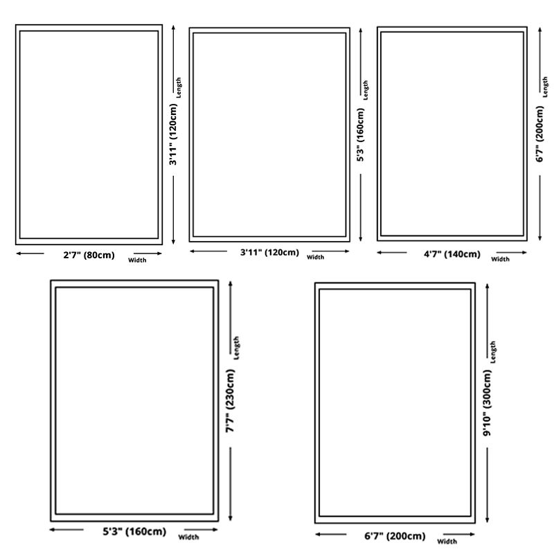 Multicolor Modern Area Carpet Polyester Floral Ink Printing Indoor Rug Easy Care Carpet for Living Room