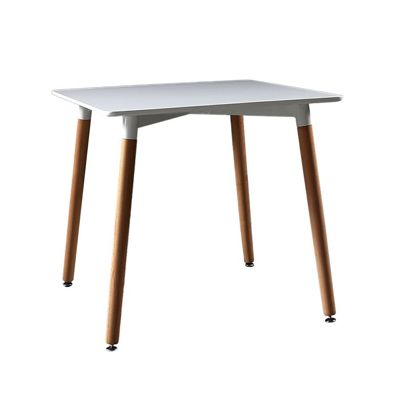 Mesa de comedor cuadrada industrial Mesa de comedor de madera con 4 patas para comedor