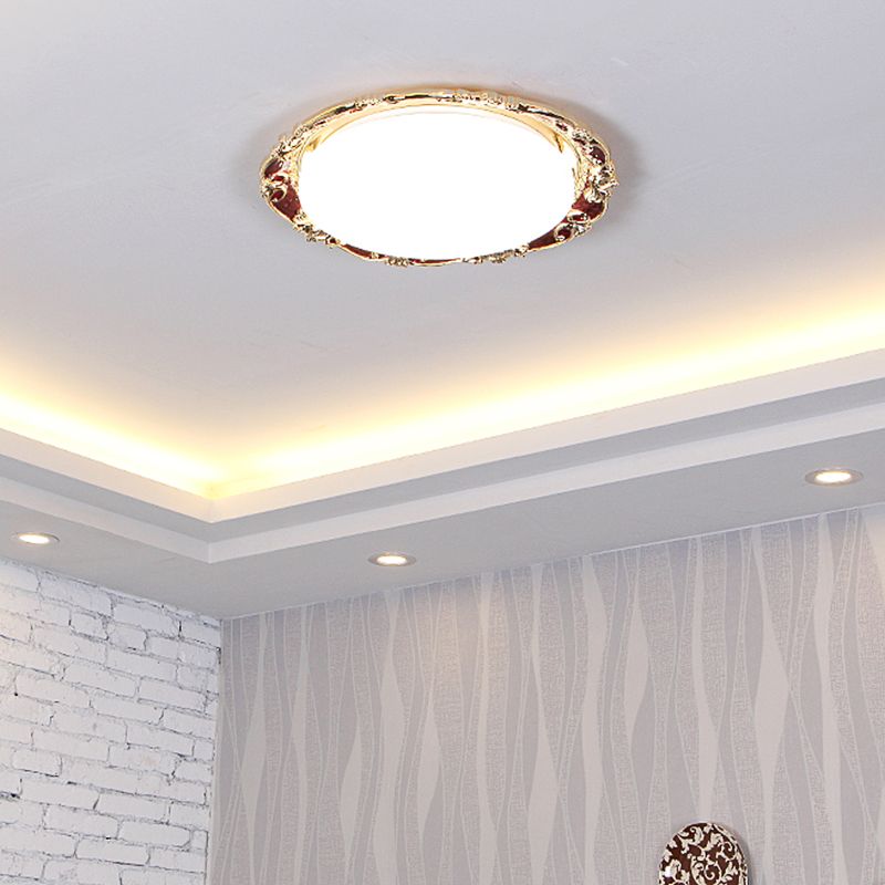 Flower Bedroom Flushmount Illuminazione Tradizionale LED Resina Nero / Rosso / Verde Flush Montaggio