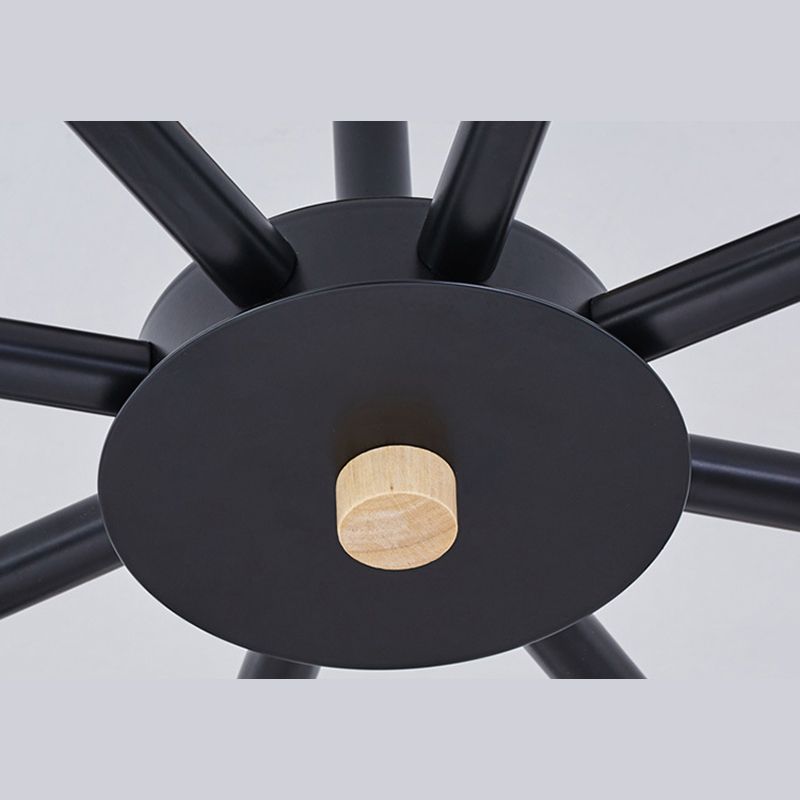 Metal Shaded Chandelier Pendant Light Nordic-Style Hanging Ceiling Light for Bedroom