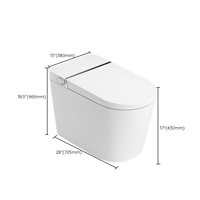 Contemporary White Flush Toilet Seat Included Urine Toilet for Bathroom