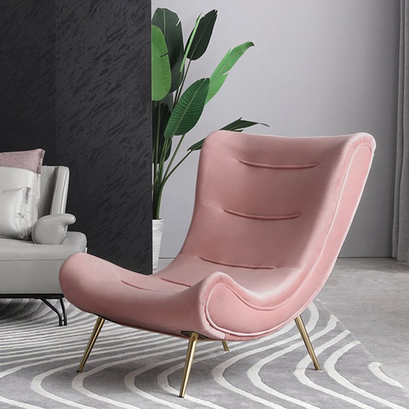 40.5"L x 37"W x 31.5"H Upholstered Accent Chair Armless Lounge Chair with Ottoman