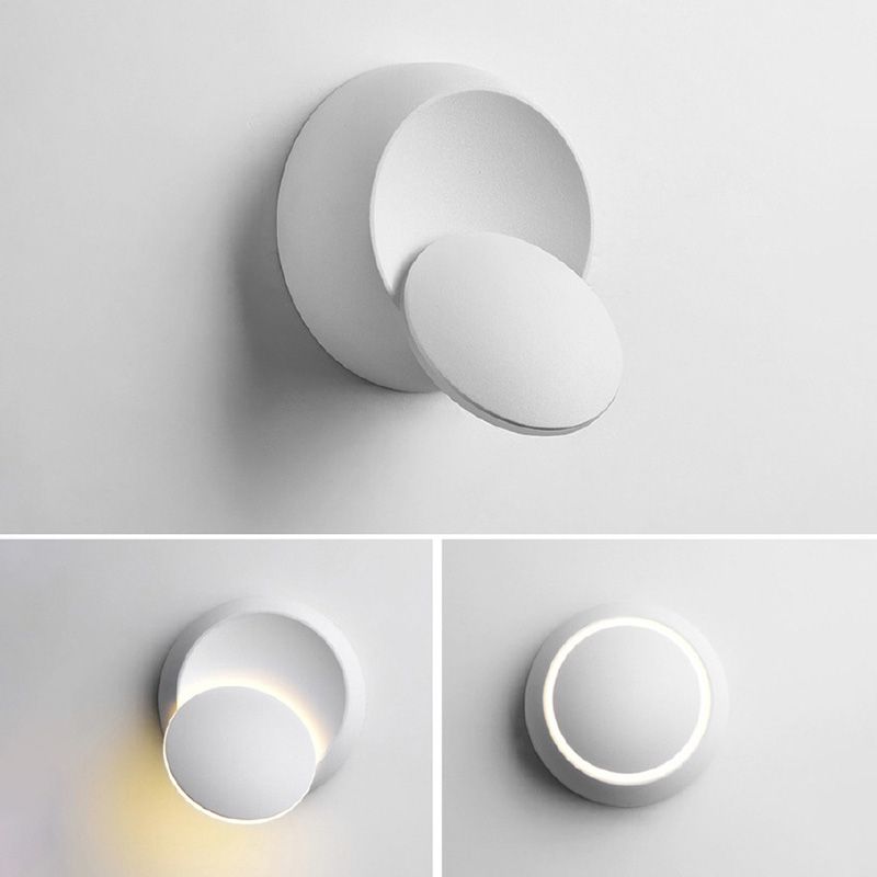 Moderne minimalistische Stil kreisförmige Wandbeleuchtung Metall Wandleuchten für Schlafzimmer